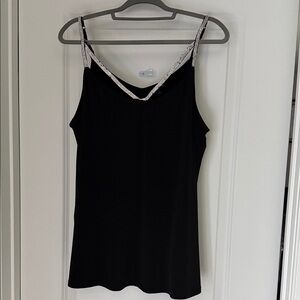 Torrid Black Camisole with Contrasting Straps